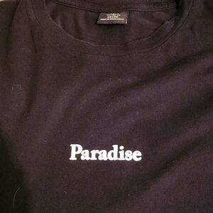 Paradise black graphic short sleeve men's Tee Cotton On XS
